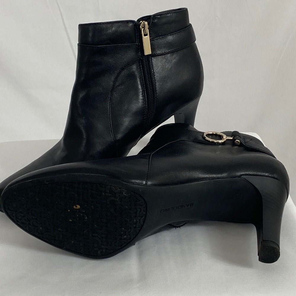 Bandolino black size 11 booties 3 inch heels - Picture 2 of 4